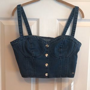 Guess denim bustier